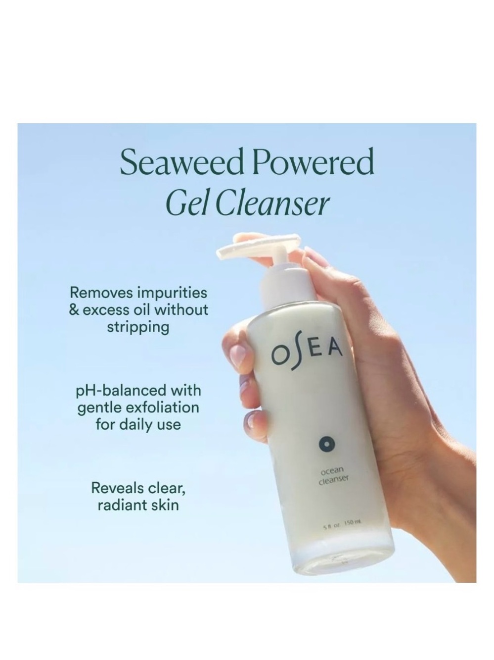 OSEA Ocean Cleanser Purifying Face Wash - 5 oz - Picture 2 of 8